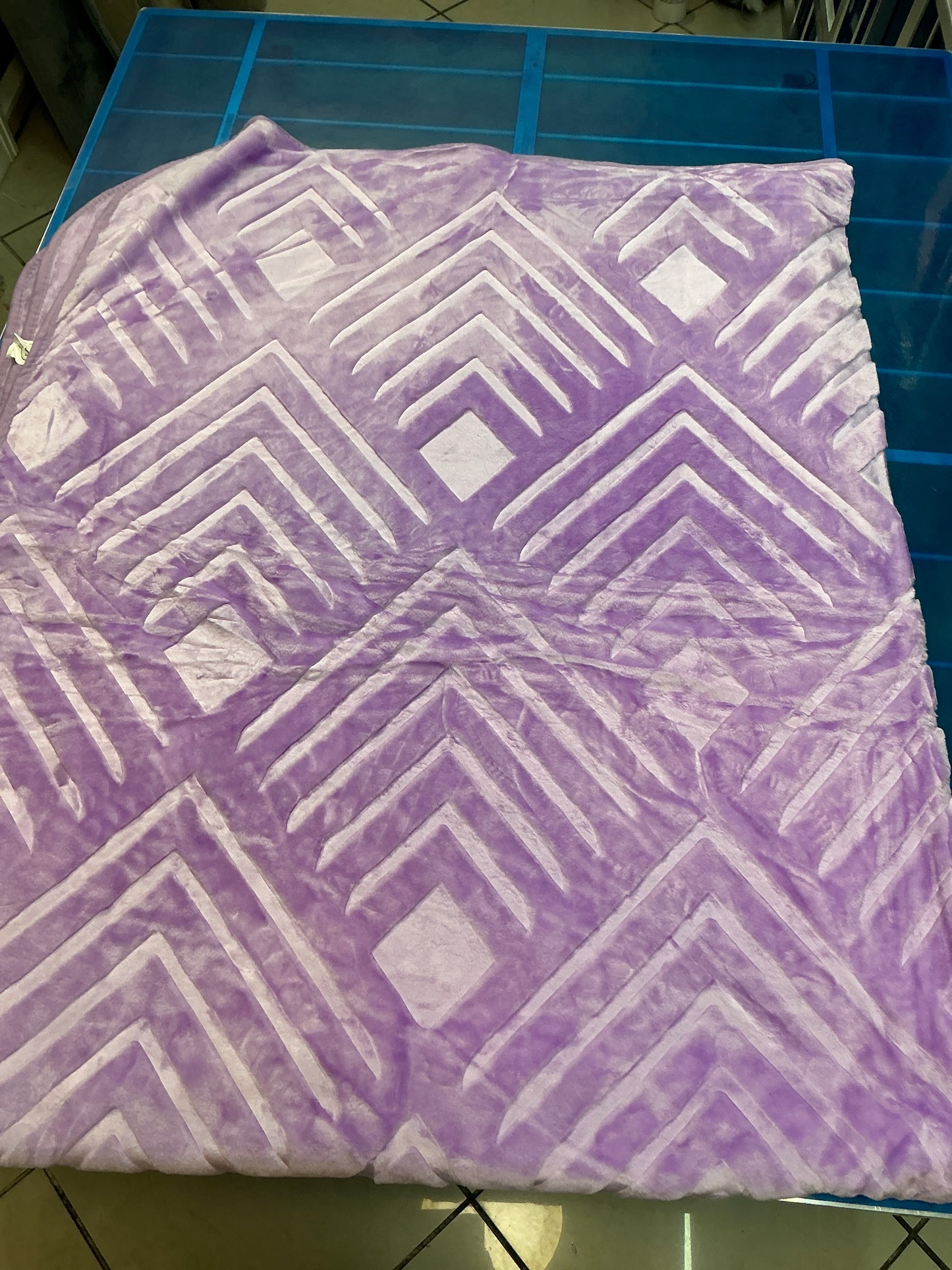 Couverture polaire 3kg ( mauve ) 200/240cm