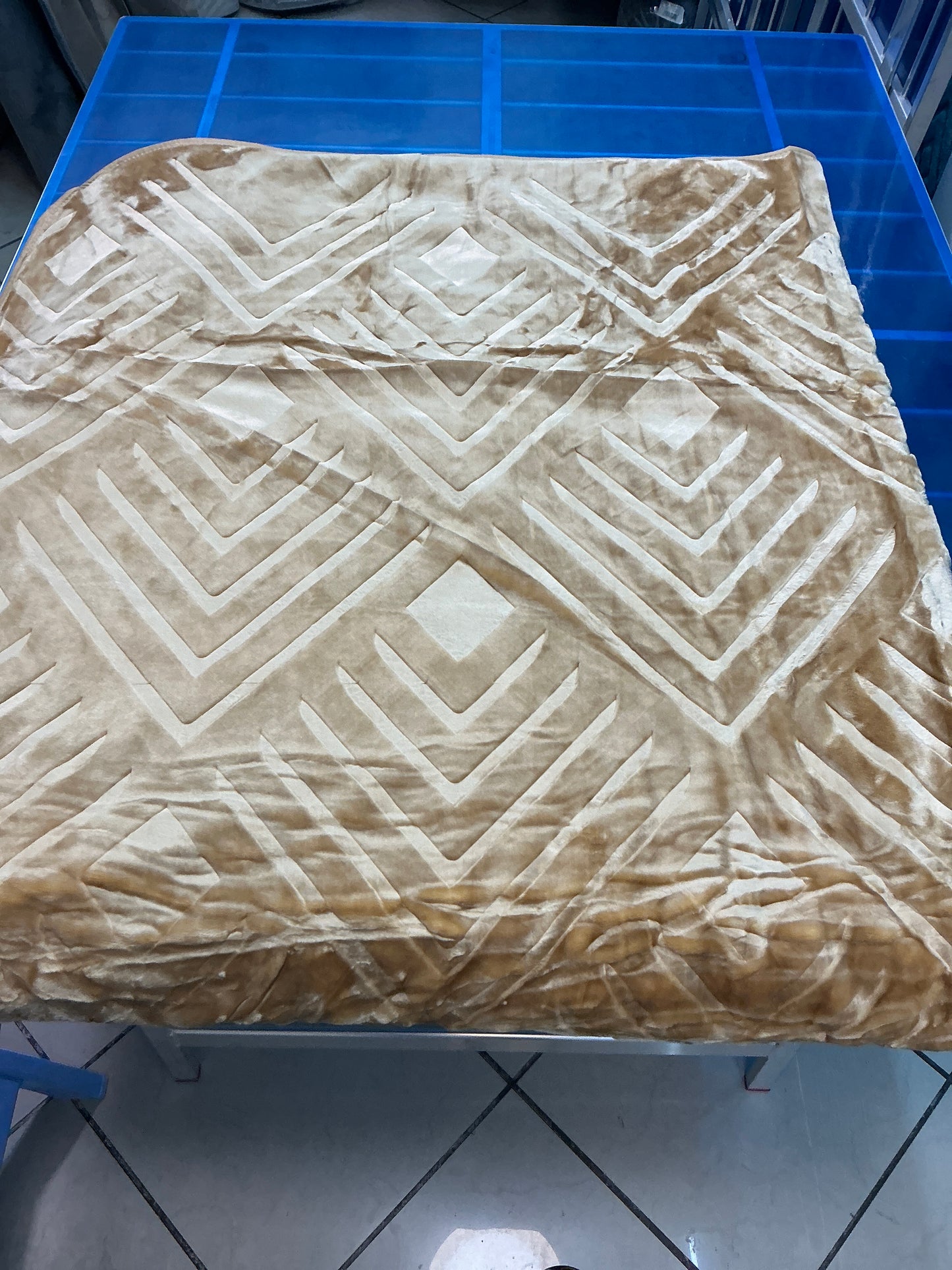 Couverture polaire 3kg ( beige ) 200/240cm