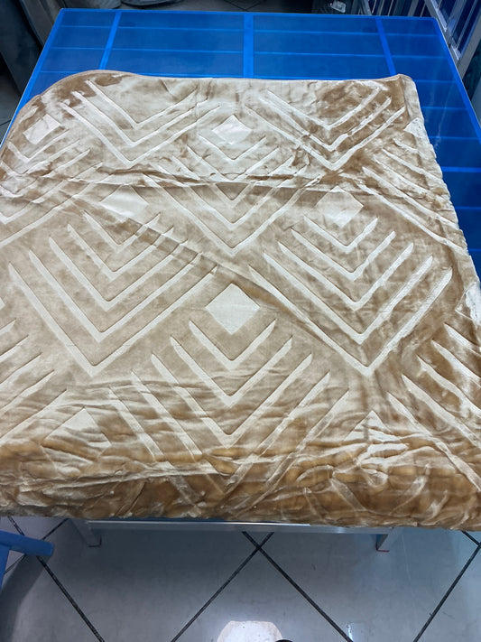Couverture polaire 3kg ( beige ) 200/240cm