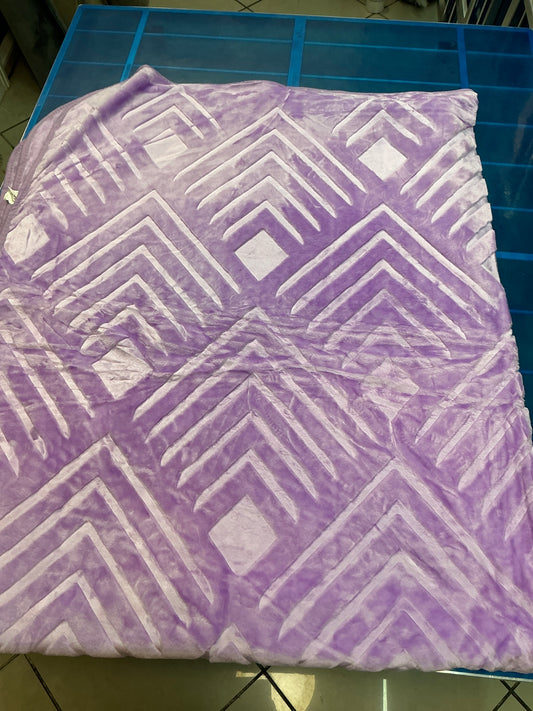 Couverture polaire 3kg ( mauve ) 200/240cm