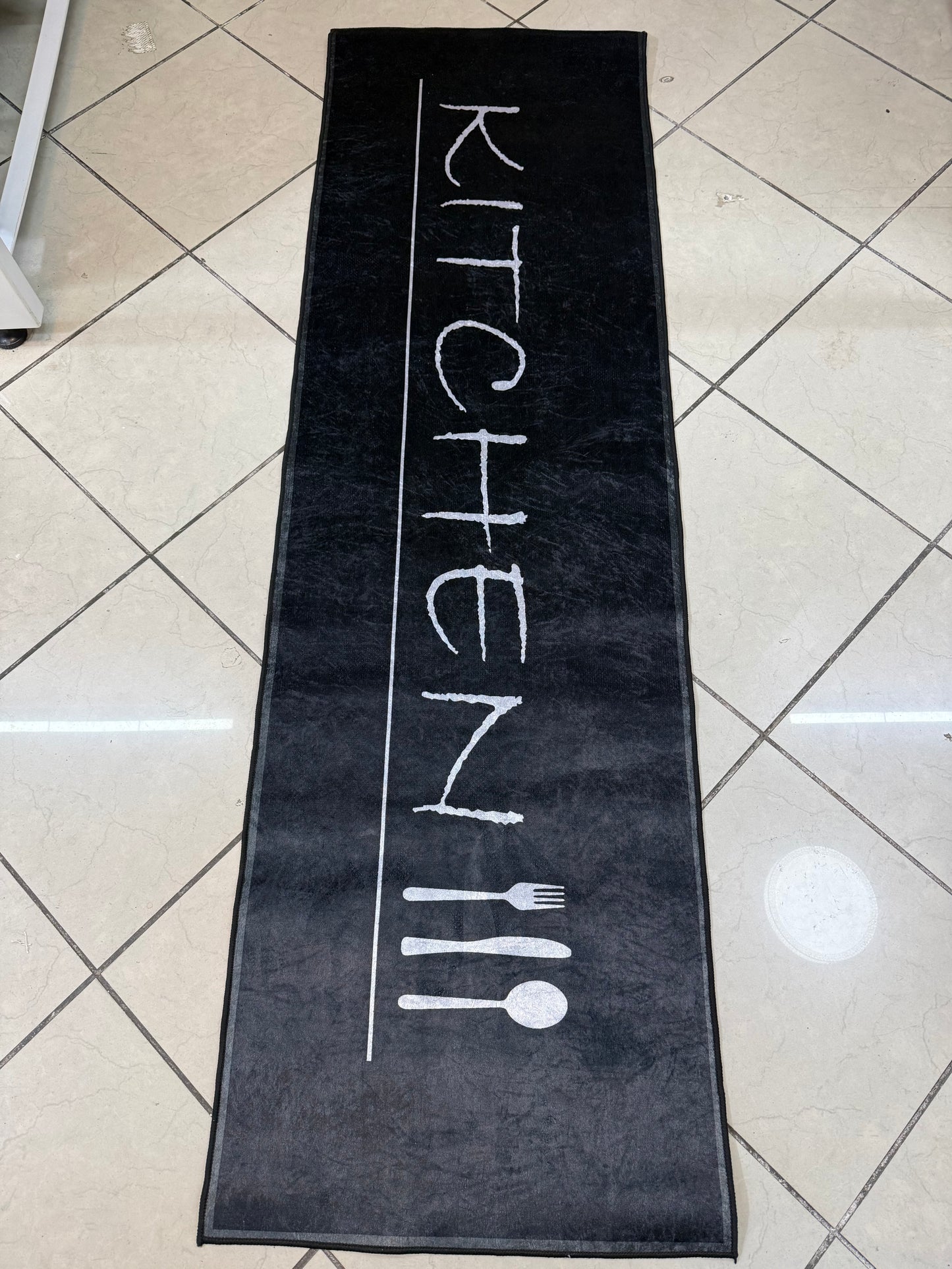 Cuisine noir 60/200cm lavable