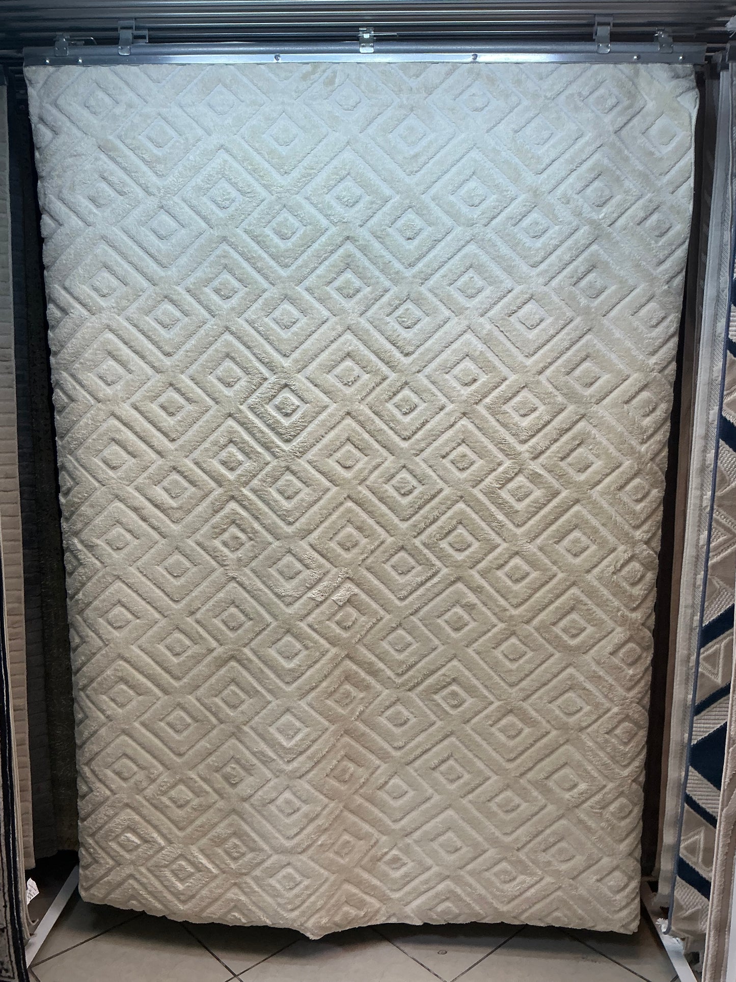 Riana losange  creme 80/300cm